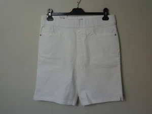 DKNY Jeans Shorts Damen Größe Large neu mit Etikett weiß Bermuda Taschen Denim (J1445) - Bild 1 von 8