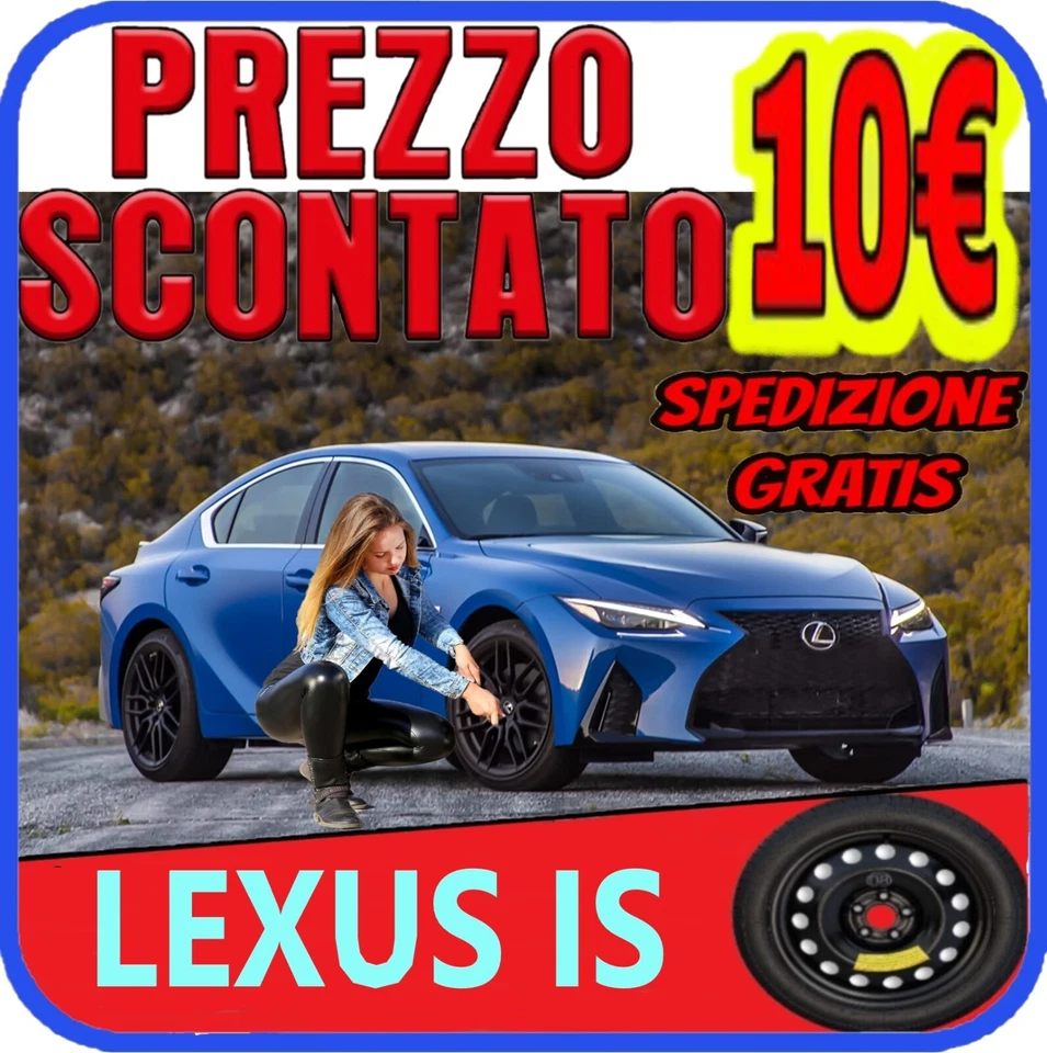 Ersatzrad Für Lexus IS Mit 17 Zoll 5 Löcher Reifen Auto Kit - Bild 1 von 4