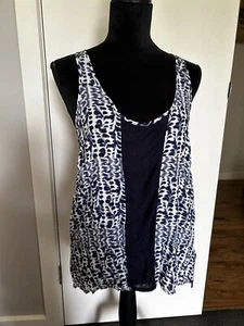 Rip Curl singlet top Blue white - size 12 (007) - Picture 1 of 13