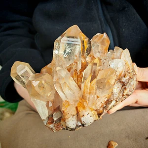 5.17LB Natural clear Quartz Cluster Crystal Point vug mineral Specimen Healing - Picture 1 of 16