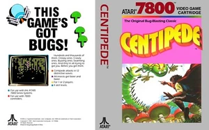 - Сentipede 7800 Game Case Box + Cover Art Work Only - Picture 1 of 8