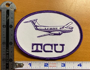 Vintage TCU Private Recruiting Jet Texas Christian University gehörnte Frösche PATCH - Bild 1 von 2