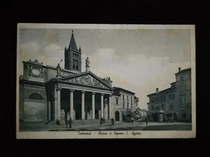 Cartolina Cremona Chiesa e Piazza S. Agata Animata Tram CG183 - Picture 1 of 1