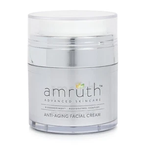 Amruth Resveratrol Tägliche Anti-Aging Gesichtscreme, 1oz Glas mit Pumpe, Leicht - Bild 1 von 8