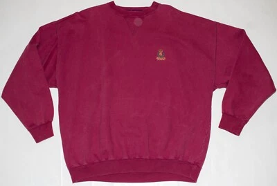 Vintage 1990s Chaps Ralph Lauren Embroidered Crest V-Stitch Crewneck Sweater XL Foto 1 de 4
