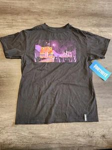 Fortnite Burger Nite-SG Black T-Shirt Youth Large (10/12) NWT - Picture 1 of 2
