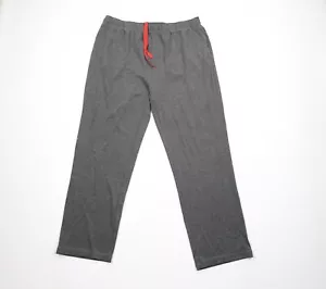 Vintage Tommy Bahama Mens Large Faded Wide Leg Knit Lounge Sweatpants Dark Gray - Picture 1 of 12
