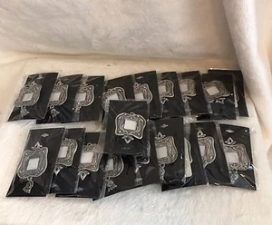 Set of 19 - Silver Metal Mini Photo Frame Pendant/Pins PARTY, BRIDAL SHOWER - Picture 1 of 9
