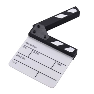 Appendiabiti Film Video Director's Cut Scena Azione Clapper Board Ardesia G5T6 - Foto 1 di 11