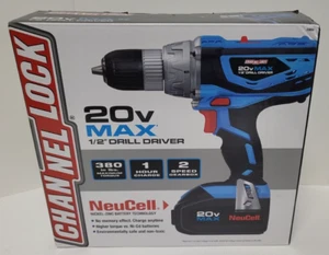 Channel Lock 20v Max 1/2" Drill Driver NueCell w Battery & Charger NEW Old Stock - Picture 1 of 6
