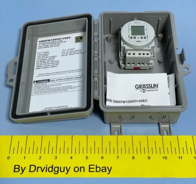 GRASSLIN GMXFM1D40O120EC 24HR/7Day Electric Time Switch; Type 3R Outdoor Encl - Image 1 of 4