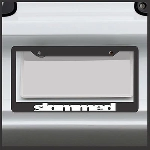 Slammed -  License Plate Frame - JDM VIP Stance flush euro import drift sticker - Bild 1 von 3