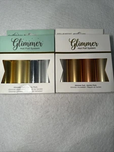 Lot Of 2 Holiday Variety 4 Packs. Glimmer Hot Foil System Rolls GLF 011 GLF 047 - Picture 1 of 7