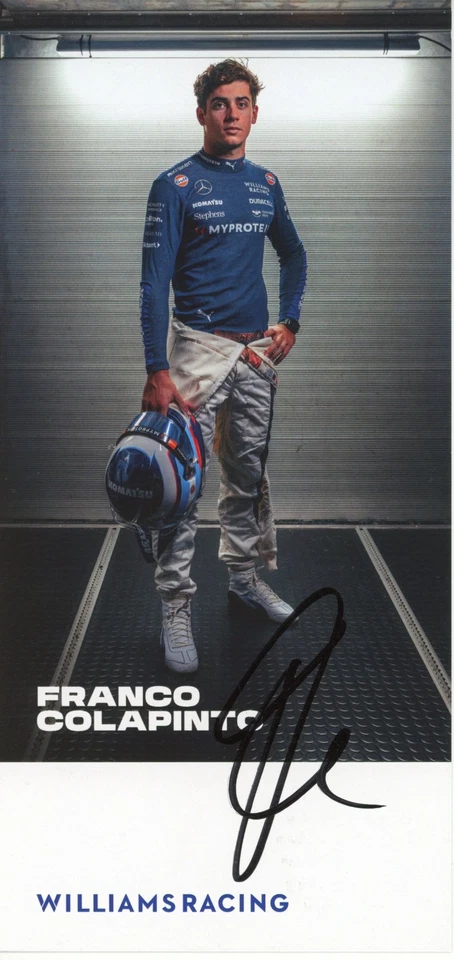 Franco Colapinto 2024 -   Original-Autogramm (handsigniert/handsigned) - RARITÄT - Bild 1 von 1