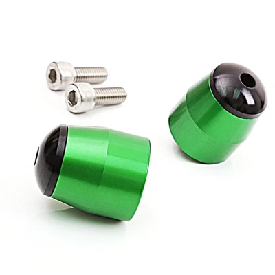 Pesas finales de barra CNC verde para Kawasaki Ninja 650R 06-16 15 14 13 12 11 10 BEK Foto 1 de 4