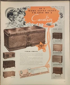 1941 Cavalier Corporation Vintage ad 14 x 10 Cedar Chests - Picture 1 of 1