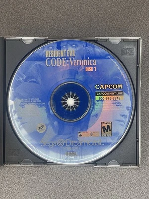 Resident Evil CODE: Veronica (Dreamcast, 2000)      DISK 1 ONLY. Tested Working. - Image 1 of 4