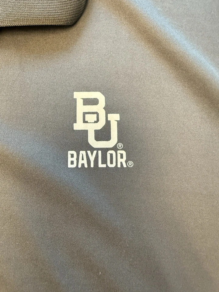Baylor Bears Football Polo Gray Men's XXL US Flag - Image 1 of 4