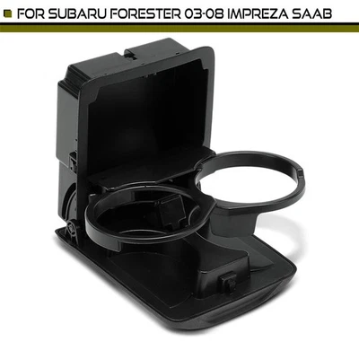 Portavasos consola central trasera negro para Subaru Forester Impreza Saab 9-2X 03-08 Foto 1 de 4