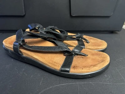 Gentle Souls Women's Flat Sandal Shoe black US 8.5 Comfort Casual Strappy - Image 1 of 4