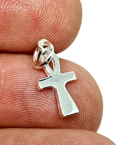 Ciondolo Ankh in argento sterling 925 piccolo ciondolo simbolo di vita... - Foto 1 di 12