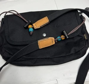 Gootium Canvas Crossbody Purse Shoulder Bag Daily Pouch Black Bohemian - Picture 1 of 17