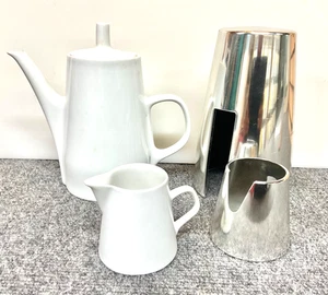Caffettiera e CREMA MELITA vintage con coperchio manicotto scaldavivande retrò vecchia KT - Foto 1 di 12