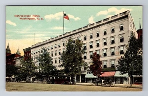 Washington DC-Metropolitan Hotel, Advertising, Vintage Souvenir Postcard - Picture 1 of 2