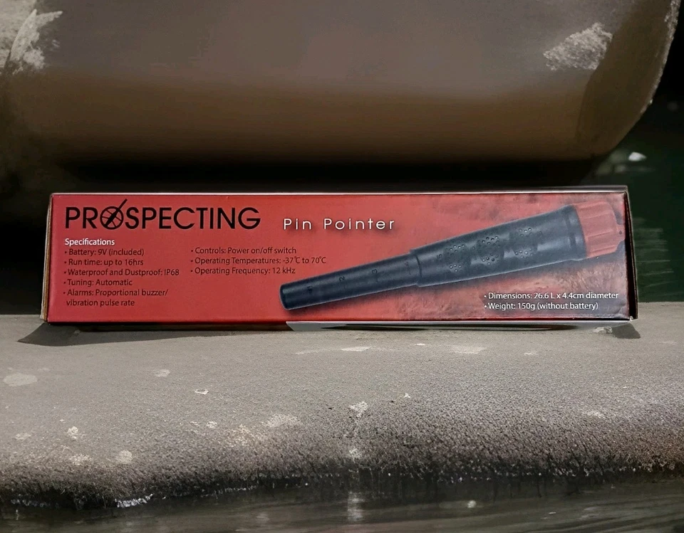 $$ SAVINGS Prospecting Pin Pointer Black & Orange Brand New In Box  - image 1 of 4
