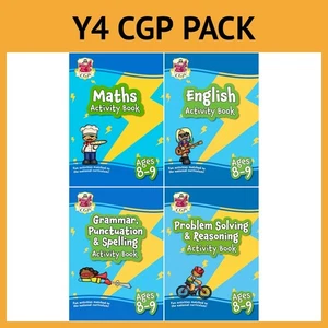 CGP KS2 Year 4 English & Maths Activity Books with Answers NEW - Ages 8-9 Bundle - Picture 1 of 12
