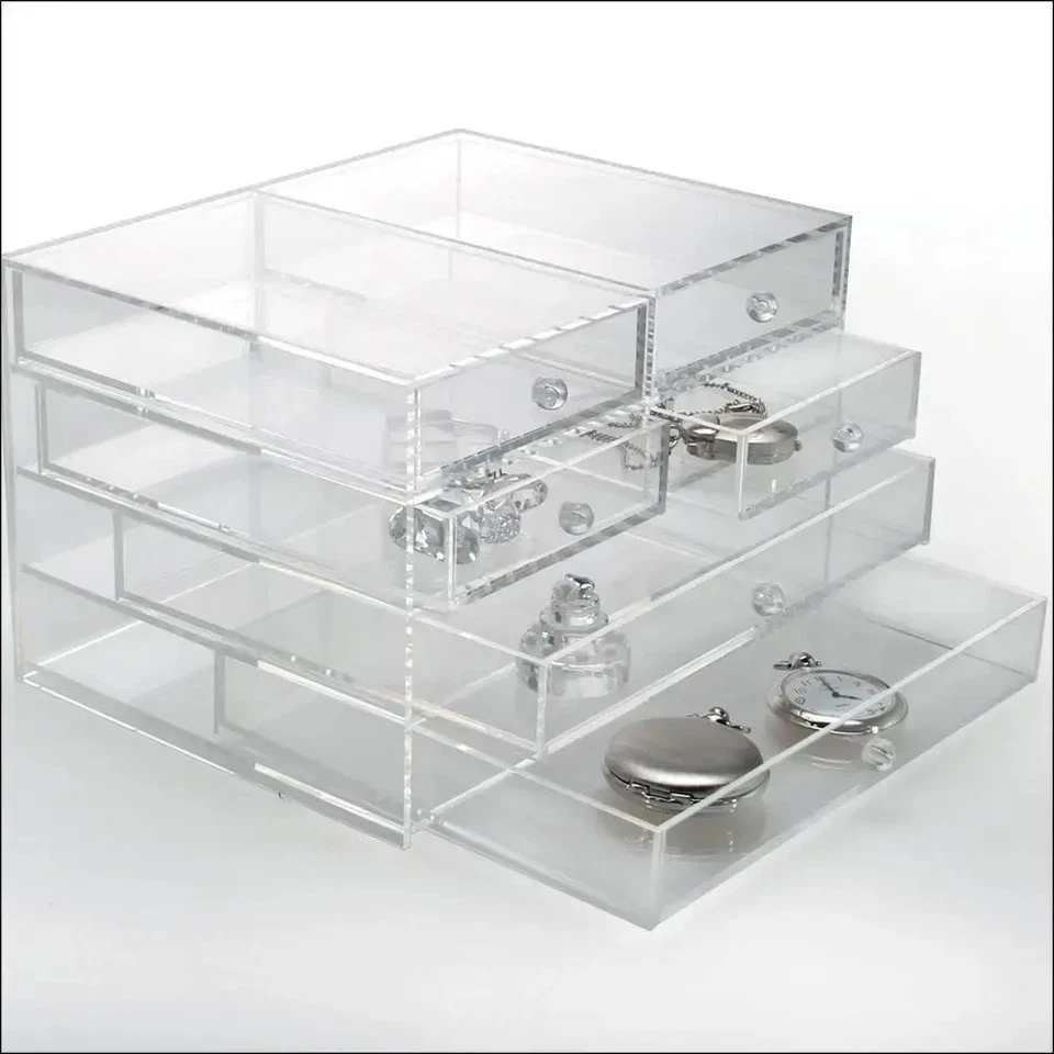 Acryl-Schmuckbox mit 6 Schubladen. Format ca. 165 x 215 x 140 mm Deutsch 2017 - Bild 1 von 1