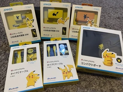 Anker Pokémon Collab 6-Pack Limited Edition New Sealed Pichu Pikachu Raichu - Image 1 of 4