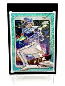 🔥 2024 Topps Chrome Cosmic Bobby Witt Jr Aqua Refractor JERSEY MATCH! 7/199 #81 - Picture 1 of 3