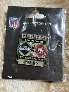 San Francisco 49ers vs Seattle Seahawks: Salute to Service Game Day Pin 11/17/24 - Picture 1 of 3