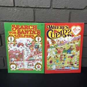 Where Are They: Where's Cupid &Santa’s Helpers- Hardcover By Tallarico, Tony - Picture 1 of 14