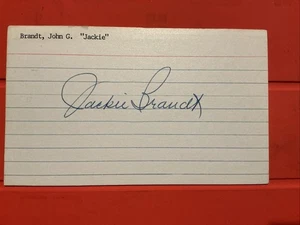 Jackie Brandt🔥🔥MLB Debut: 1956 St. Louis Cardinals 🔥🔥Autograph 🔥🔥 - Picture 1 of 1