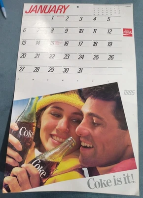 Coca-Cola 1985 Coke Is It Vintage Calendar - Image 1 of 4