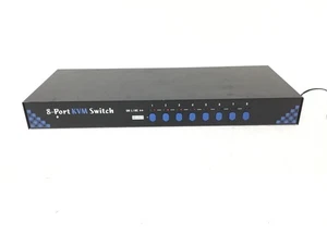 LINKSKEY LKV-0880 8-Port Keyboard Mouse Video PS/2 KVM Switch, No Ac Adapter - Picture 1 of 8