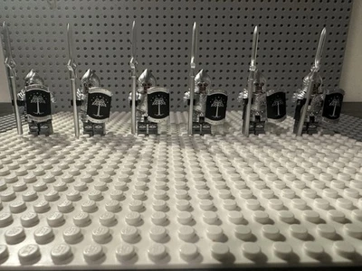 Lego Lord Of The Rings Gondor Soldiers Custom Printed Minifigure Lot of 6 - Image 1 of 4