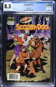 SCOOBY-DOO #1 (1995) CGC 8,5 EN ESTADO BASTANTE BUENO+ EDICIÓN DE QUIOSCO RARA, CUBIERTA DE SEMANAS LEE - Imagen 1 de 2