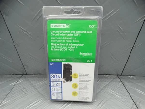 Interruptor Square D QO 30 Amp 2 polos GFCI QO230GFIC QO230GFICP - Imagen 1 de 4