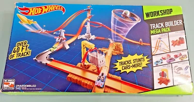 MATTEL - HOT WHEELS - WORKSHOP - TRACK BUILDER MEGA PACK BHT64 - COMPLETE - Image 1 of 4