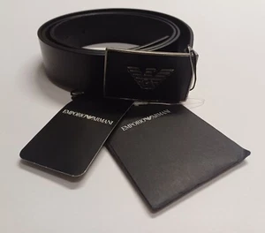 Cinturón placa cuero Emporio Armani talla 42 - defecto - Imagen 1 de 3