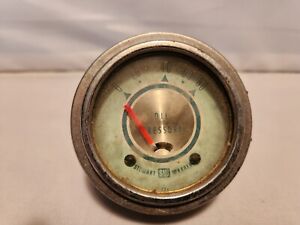 Old Vintage Automotive Stewart Warner Oil Pressure Gauge