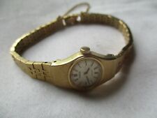 Phasar Wristwatch Gold Tone Bracelet Band Oval Shaped Face Elegant
