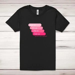 Beat Me Bite Me Whip Me Adult T-Shirt - Picture 1 of 13