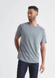 DU/ER Durasoft Premium T-Shirt Pewter M New - Picture 1 of 3