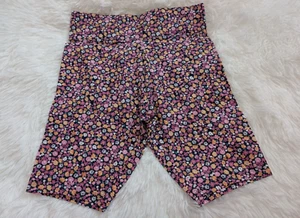 Girls High-Waisted Floral Print Biker Shorts, cycling shorts tights NWOT 7-16 yr - Picture 1 of 5