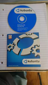 Rare Vintage Kubuntu 7.04 32-Bit Desktop Edition Official Live CD - Picture 1 of 2