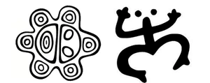 Sol Taino Coqui Taino Puerto Rico Two Black vinyl decals car Laptop Tablet - Picture 1 of 1